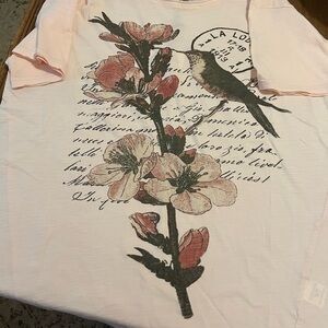 Floral Hummingbird Tee Jaded Gypsy